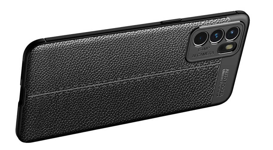 Oppo Reno 6 4G Kılıf Zore Niss Silikon Kapak Lacivert