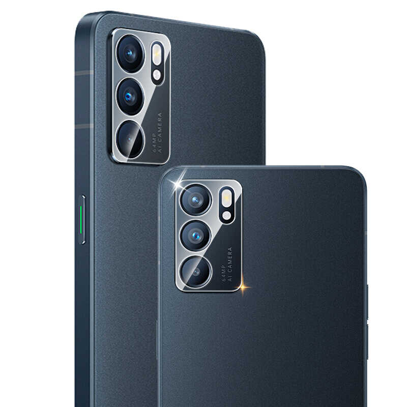 Oppo Reno 6 4G Zore Nano Kamera Koruyucu Renksiz
