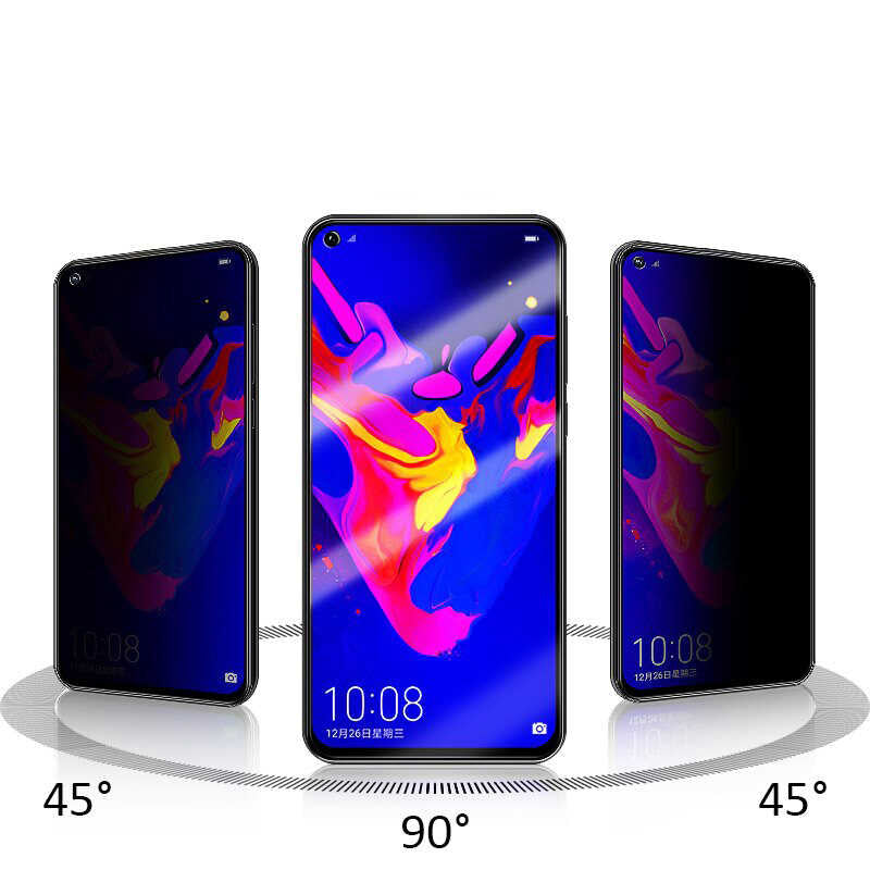 Oppo Reno 7 4G Davin 5D Privacy Cam Ekran Koruyucu Siyah