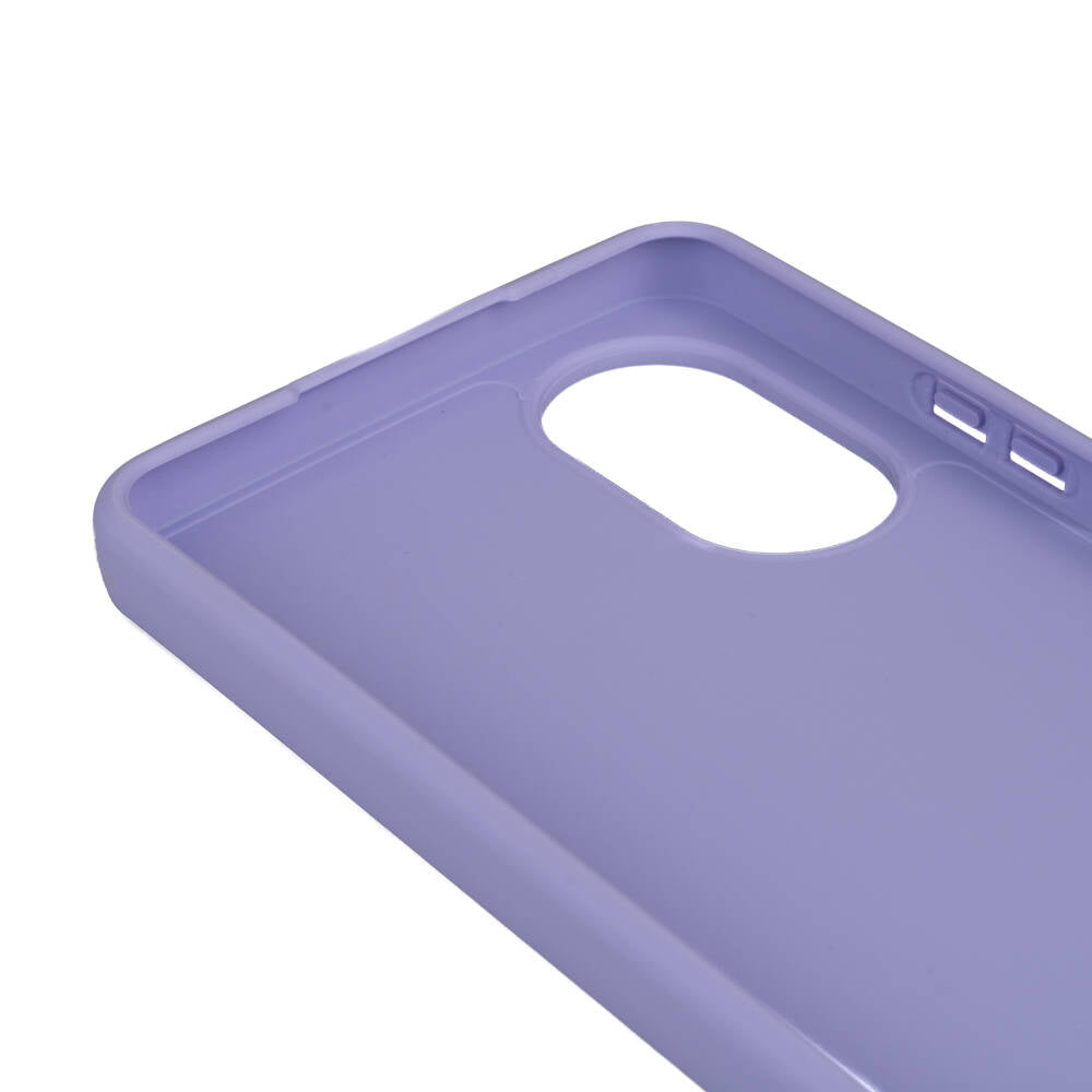 Oppo A38 Kılıf Zore Biye Silikon Mor