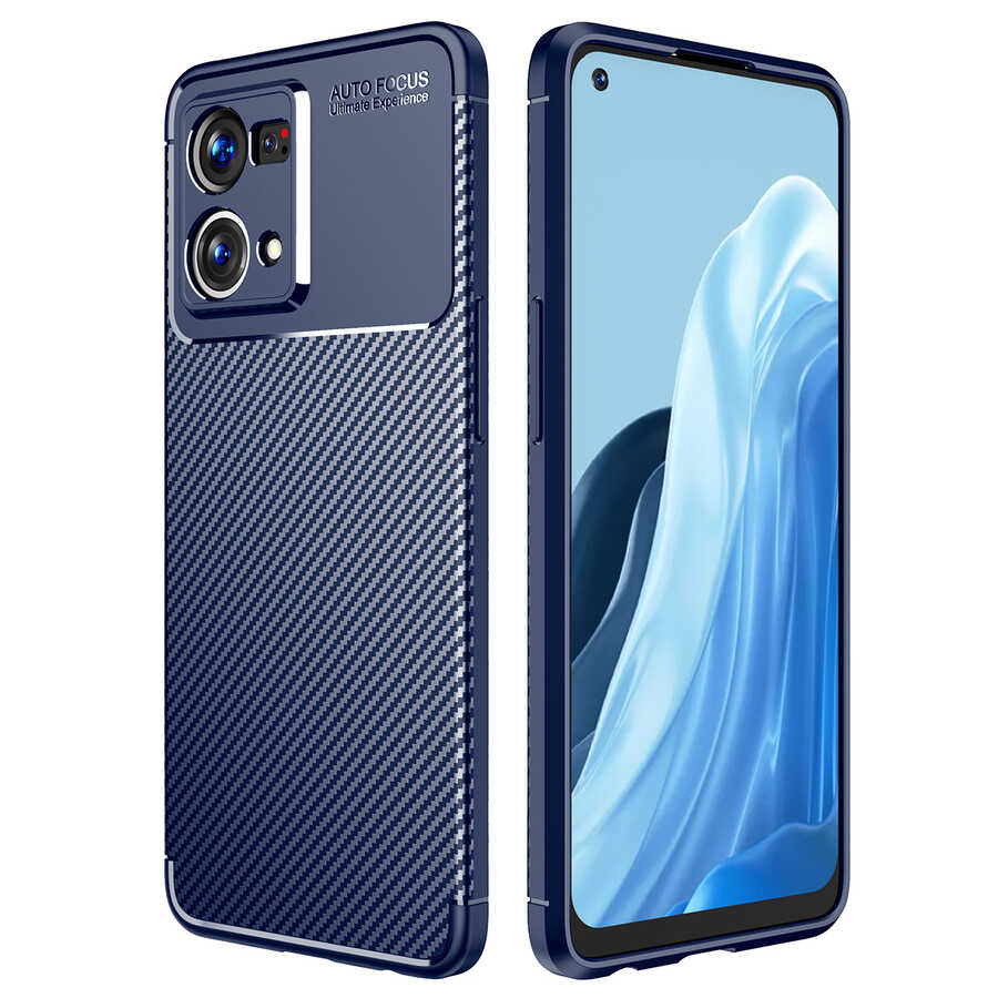 Oppo Reno 7 4G Kılıf Zore Negro Silikon Kapak Siyah