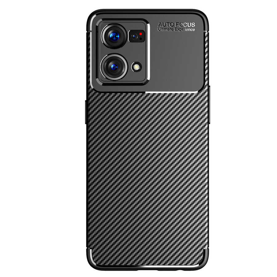 Oppo Reno 7 4G Kılıf Zore Negro Silikon Kapak Siyah