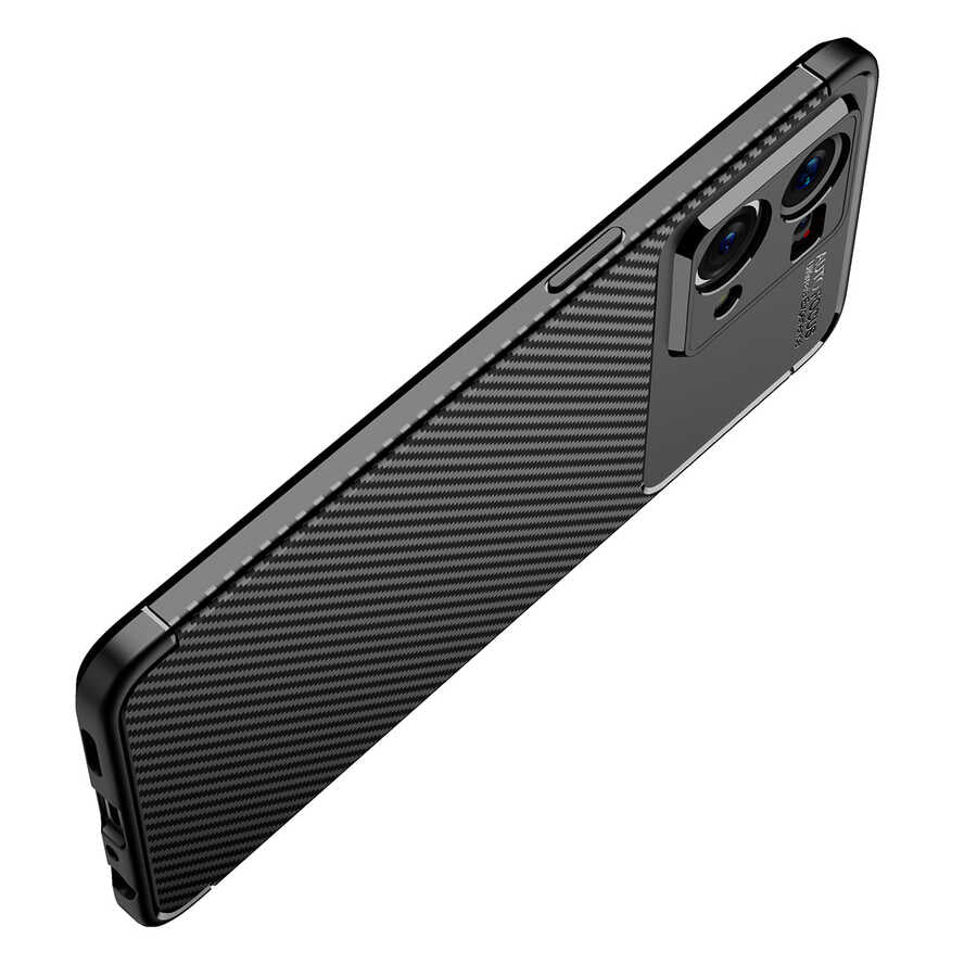 Oppo Reno 7 4G Kılıf Zore Negro Silikon Kapak Siyah