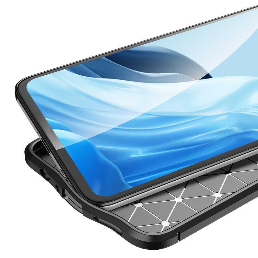 Oppo Reno 7 4G Kılıf Zore Niss Silikon Kapak Siyah