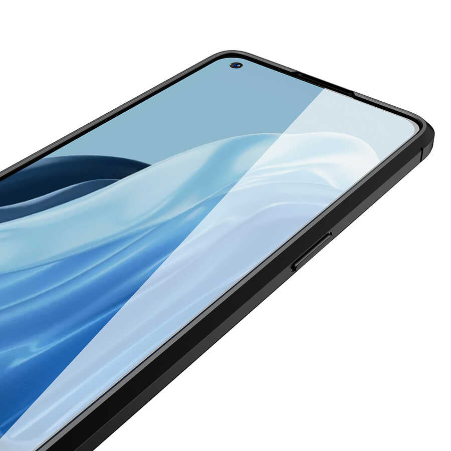 Oppo Reno 7 4G Kılıf Zore Niss Silikon Kapak Siyah