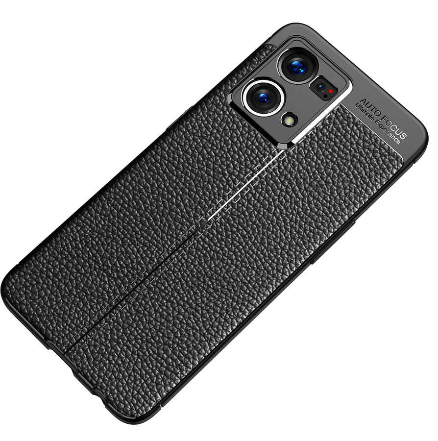 Oppo Reno 7 4G Kılıf Zore Niss Silikon Kapak Siyah