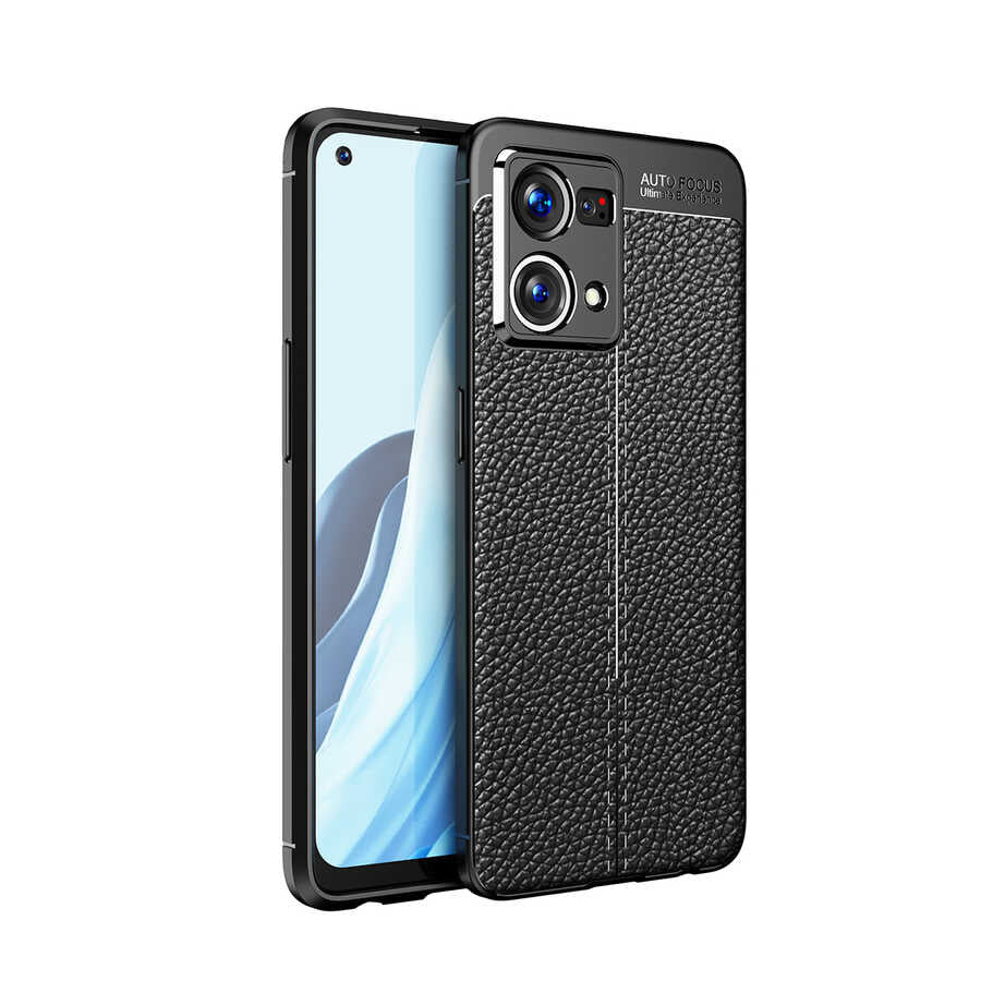 Oppo Reno 7 4G Kılıf Zore Niss Silikon Kapak Siyah
