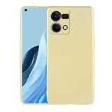 Oppo Reno 7 4G Kılıf Zore Premier Silikon Kapak Gold