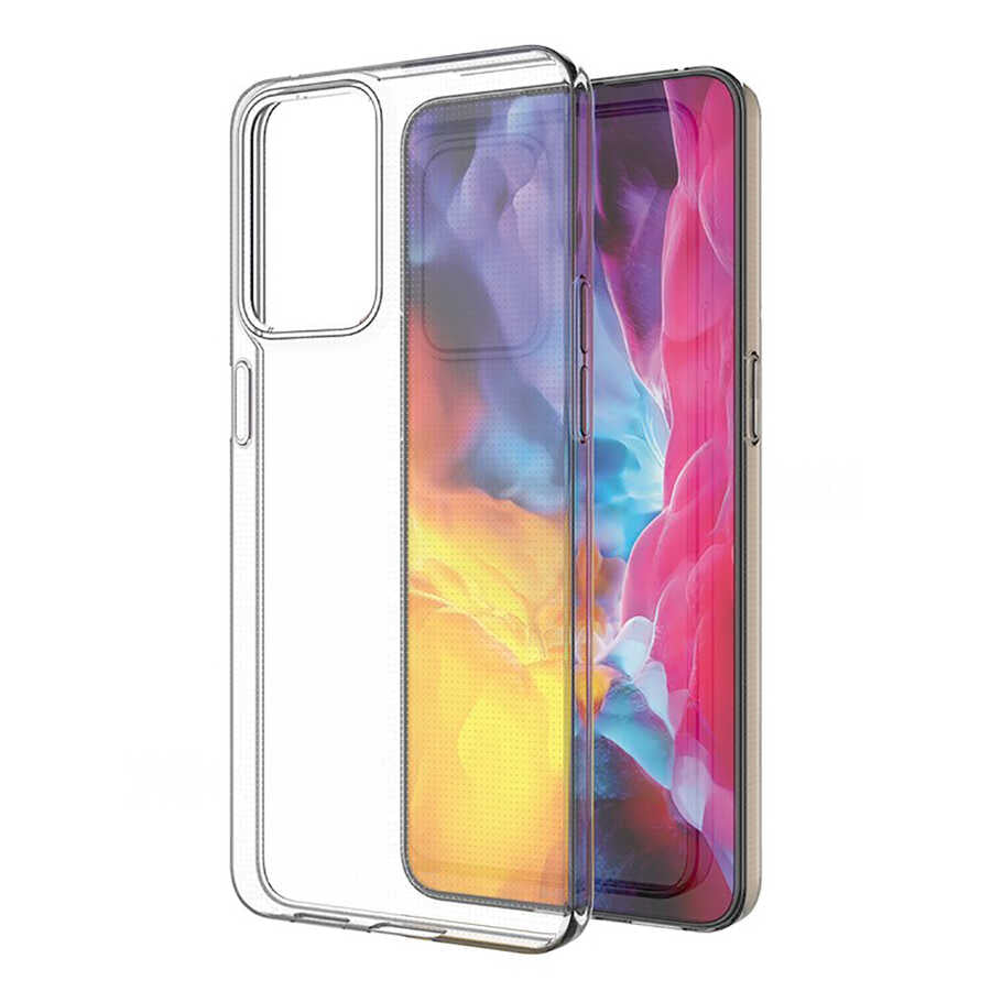 Oppo Reno 7 4G Kılıf Zore Süper Silikon Kapak Renksiz