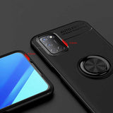 Oppo Reno A52 Kılıf Zore Ravel Silikon Kapak Siyah-Rose Gold