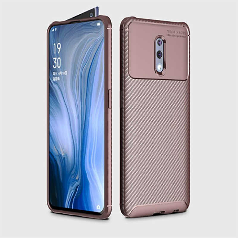 Oppo Reno Kılıf Zore Negro Silikon Kapak Lacivert