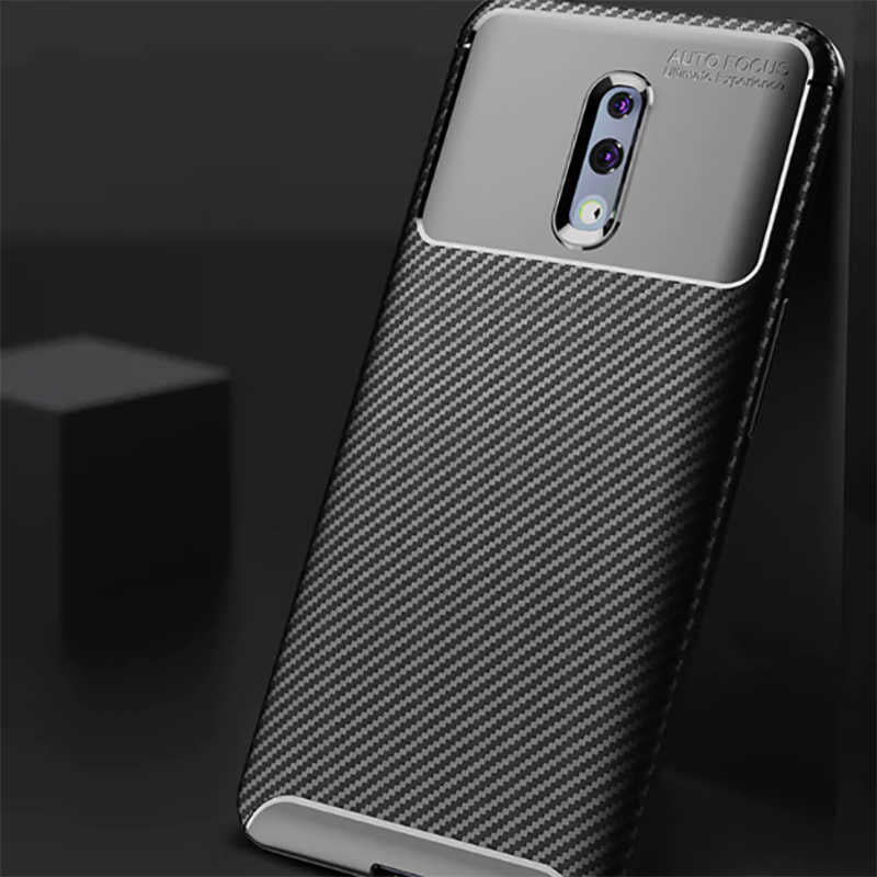Oppo Reno Kılıf Zore Negro Silikon Kapak Siyah