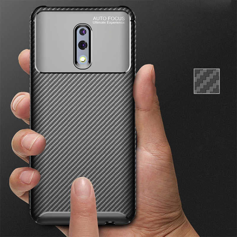 Oppo Reno Kılıf Zore Negro Silikon Kapak Lacivert