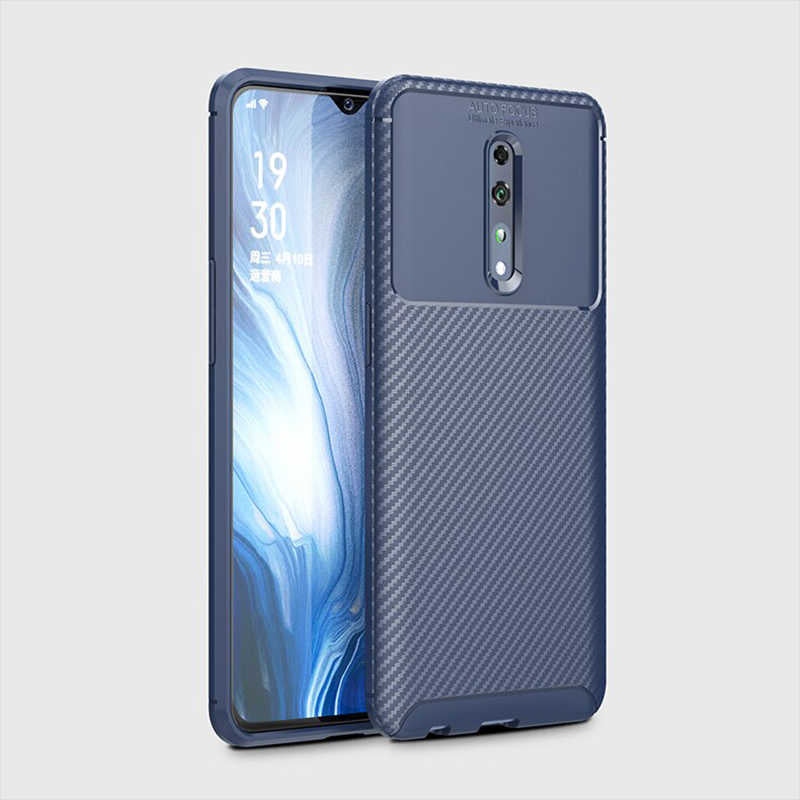 Oppo Reno Z Kılıf Zore Negro Silikon Kapak Siyah