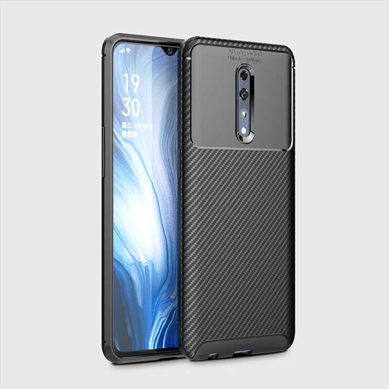 Oppo Reno Z Kılıf Zore Negro Silikon Kapak Siyah