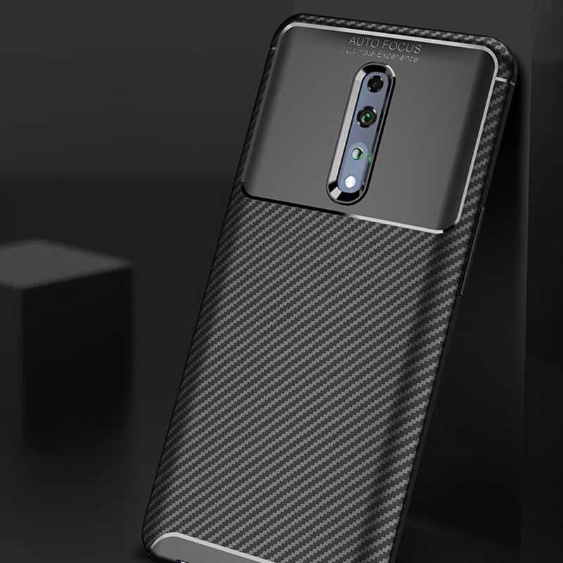 Oppo Reno Z Kılıf Zore Negro Silikon Kapak Siyah