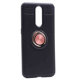 Oppo RX17 Pro Kılıf Zore Ravel Silikon Kapak Siyah-Kırmızı