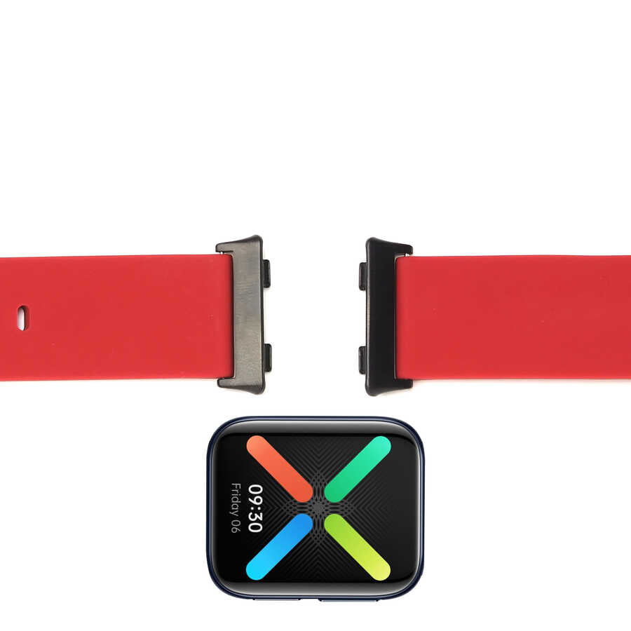 Oppo Watch 41mm 20mm Metal Kordon Dönüştürücü Rose Gold