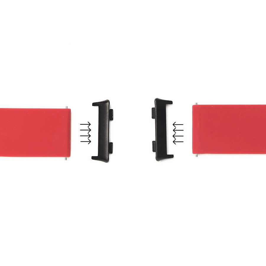 Oppo Watch 41mm 20mm Metal Kordon Dönüştürücü Siyah