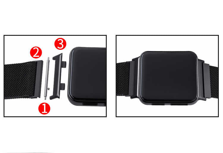 Oppo Watch 41mm 20mm Metal Kordon Dönüştürücü Gri