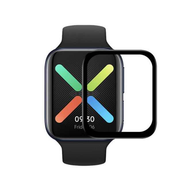 Oppo Watch 46mm Zore PMMA Pet Saat Ekran Koruyucu Siyah