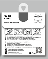 Apple iPhone 14 Zore CL-11 Safir Parmak İzi Bırakmayan Anti-Reflective Kamera Lens Koruyucu Siyah