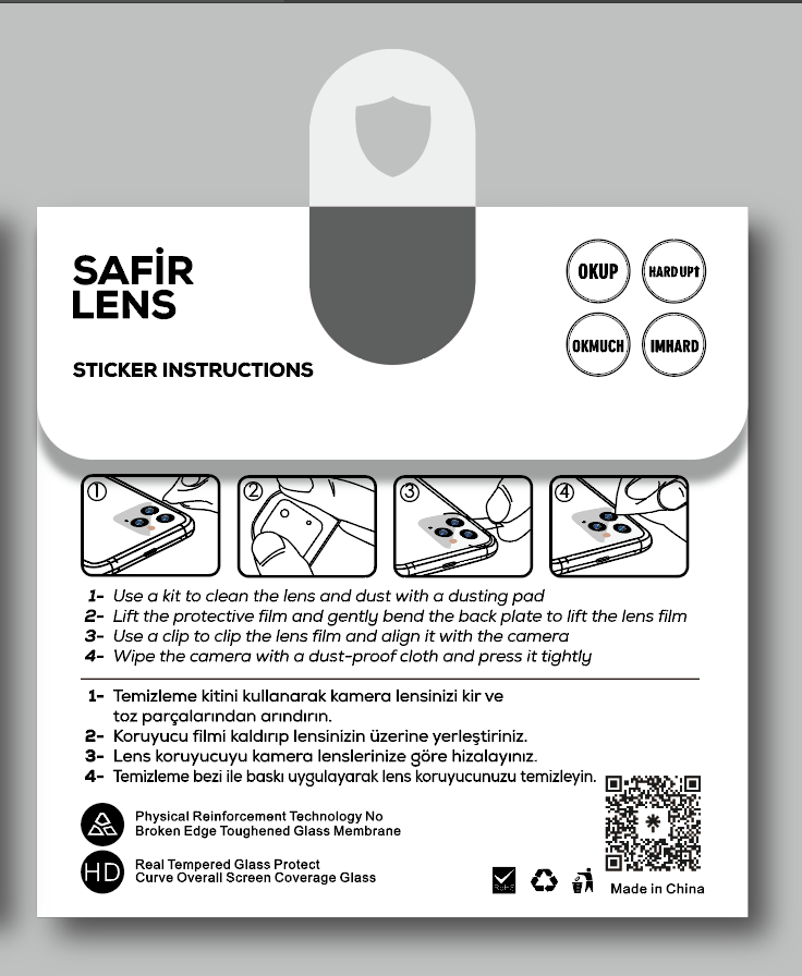 Apple iPhone 14 Zore CL-11 Safir Parmak İzi Bırakmayan Anti-Reflective Kamera Lens Koruyucu Siyah