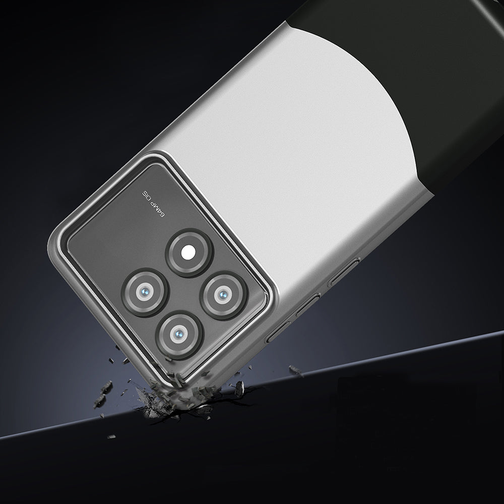 Poco X6 Pro Kılıf Mıknatıslı Zore Duble Kapak Gri