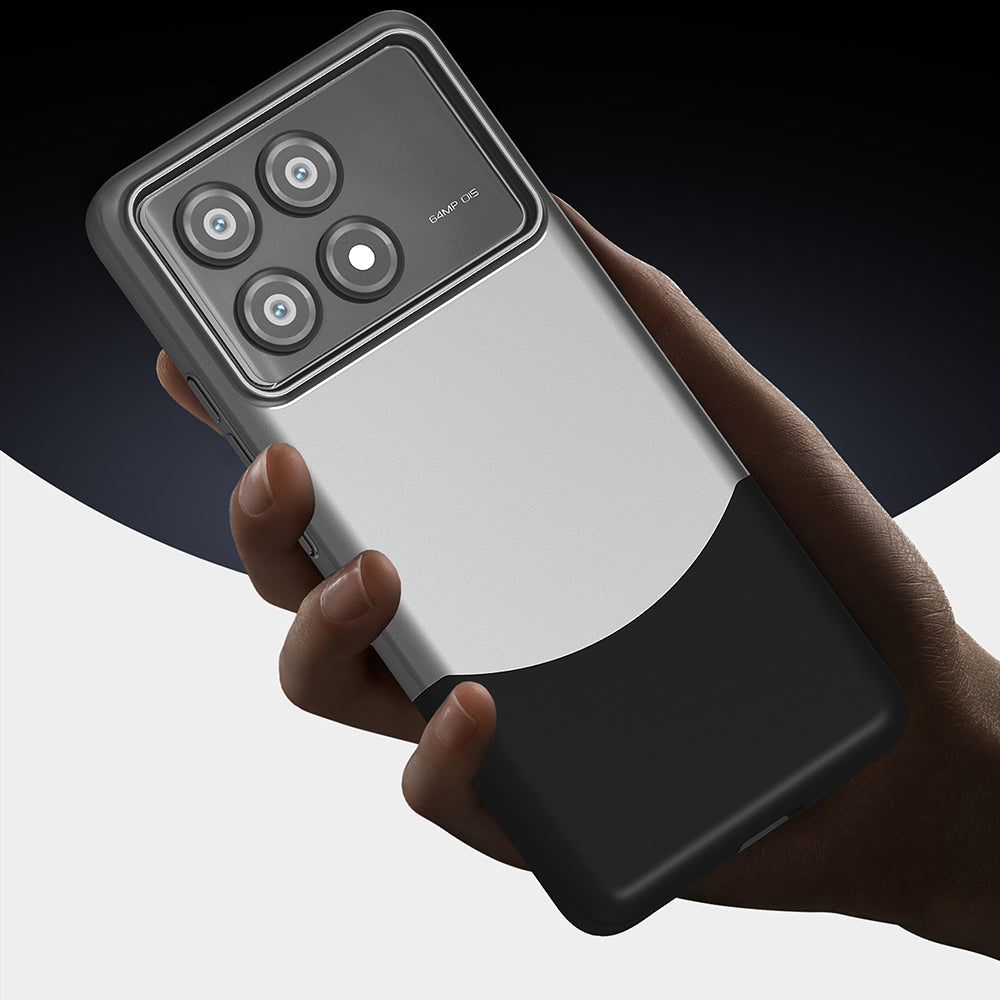 Poco X6 Pro Kılıf Mıknatıslı Zore Duble Kapak Gri