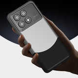 Poco X6 Pro Kılıf Mıknatıslı Zore Duble Kapak Gri