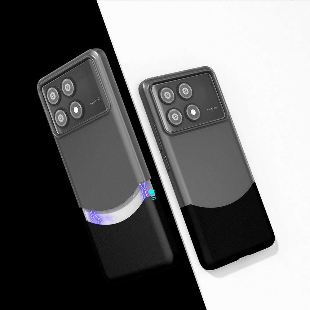 Poco X6 Pro Kılıf Mıknatıslı Zore Duble Kapak Siyah