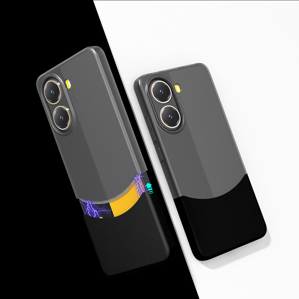 Poco X7 Pro Kılıf Mıknatıslı Zore Duble Kapak Gri