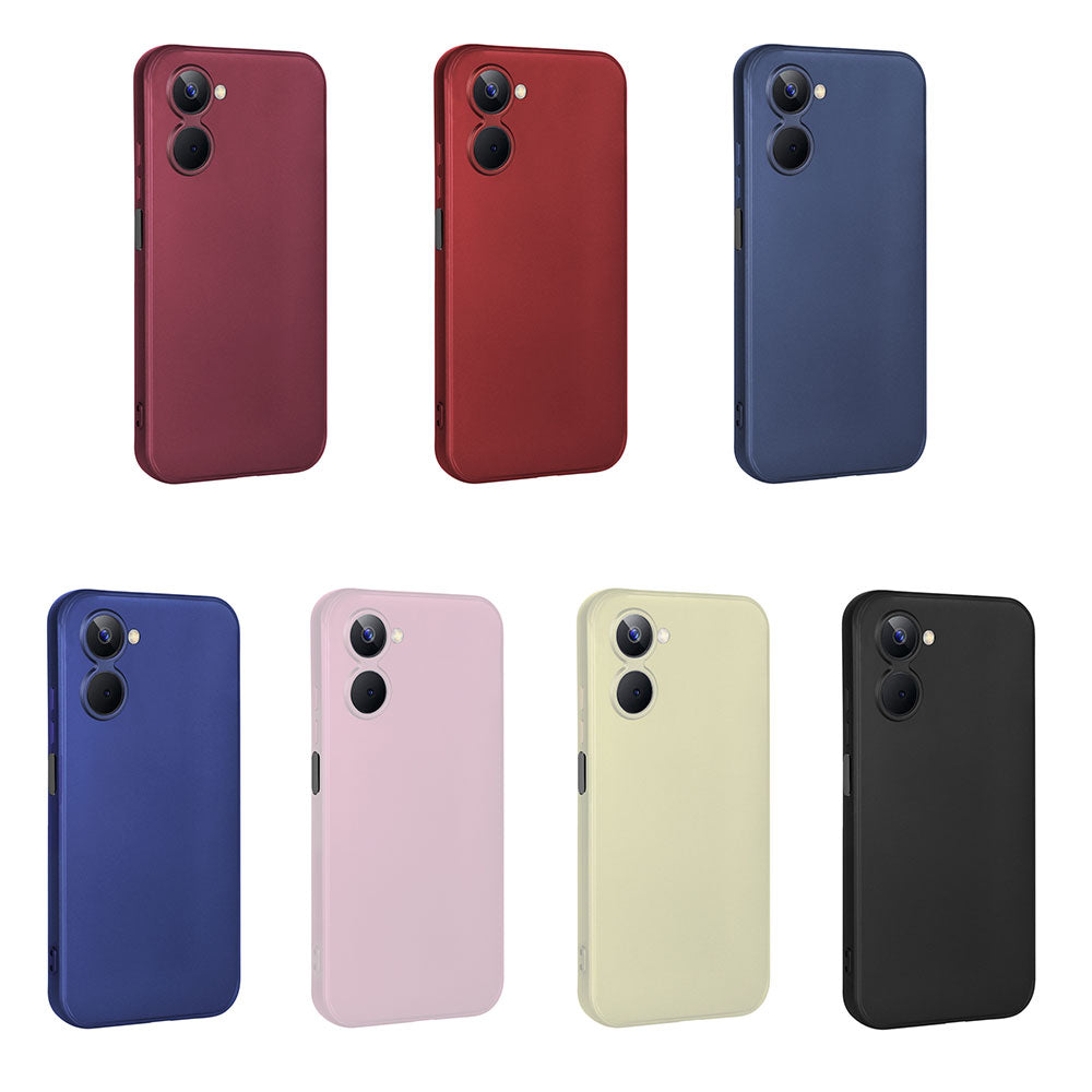 Realme 10 4G Kılıf Zore Premier Silikon Kapak Kırmızı