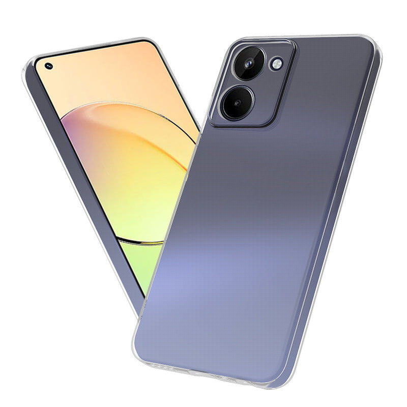 Realme 10 4G Kılıf Zore Süper Silikon Kapak Renksiz