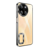 Realme 11 4G Kılıf Kamera Korumalı Logo Gösteren Zore Omega Kapak Gümüş