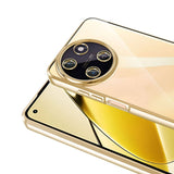 Realme 11 4G Kılıf Kamera Korumalı Logo Gösteren Zore Omega Kapak Gümüş