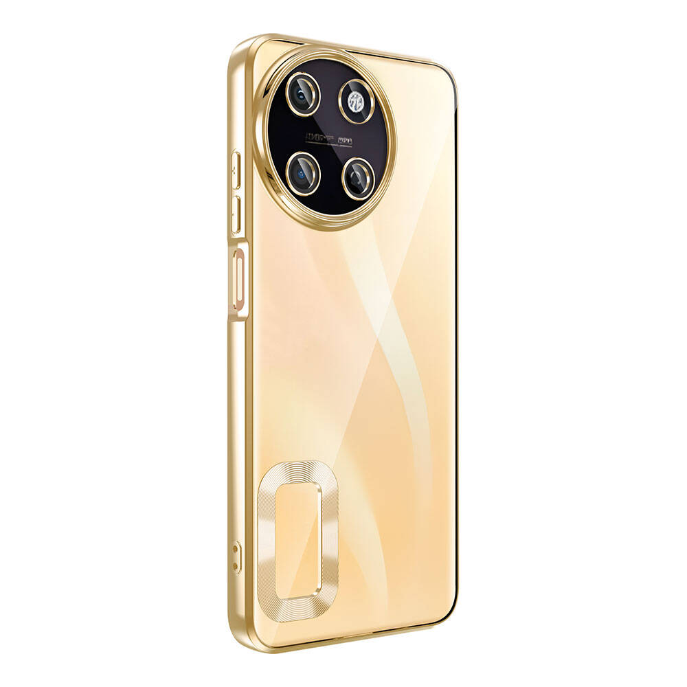 Realme 11 4G Kılıf Kamera Korumalı Logo Gösteren Zore Omega Kapak Derin Mor
