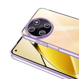 Realme 11 4G Kılıf Kamera Korumalı Logo Gösteren Zore Omega Kapak Derin Mor