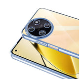 Realme 11 4G Kılıf Kamera Korumalı Logo Gösteren Zore Omega Kapak Siyah