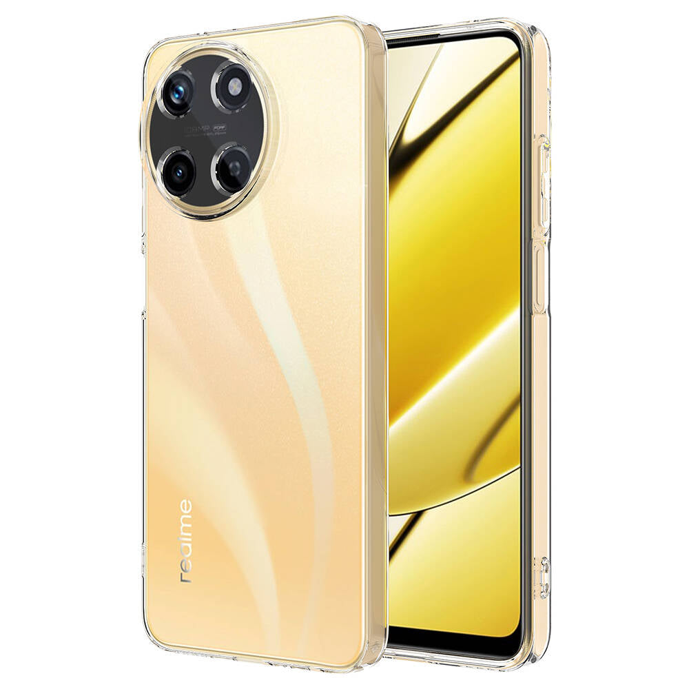 Realme 11 4G Kılıf Zore Süper Silikon Kapak Renksiz