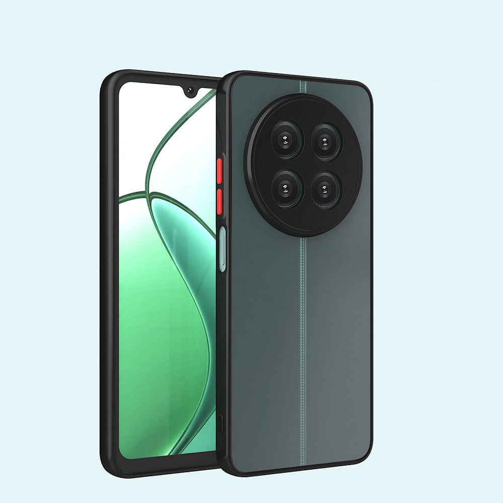 Realme 12 Plus Kılıf Zore Hux Kapak Siyah