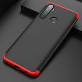 Realme 5 Kılıf Zore Ays Kapak Siyah-Mavi