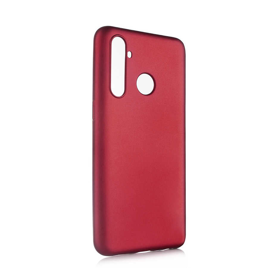 Realme 5 Pro Kılıf Zore Premier Silikon Kapak Mürdüm