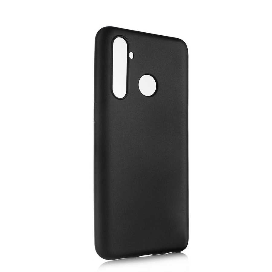 Realme 5 Pro Kılıf Zore Premier Silikon Kapak Siyah