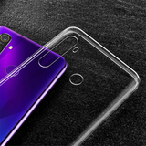 Realme 5 Pro Kılıf Zore Süper Silikon Kapak Renksiz