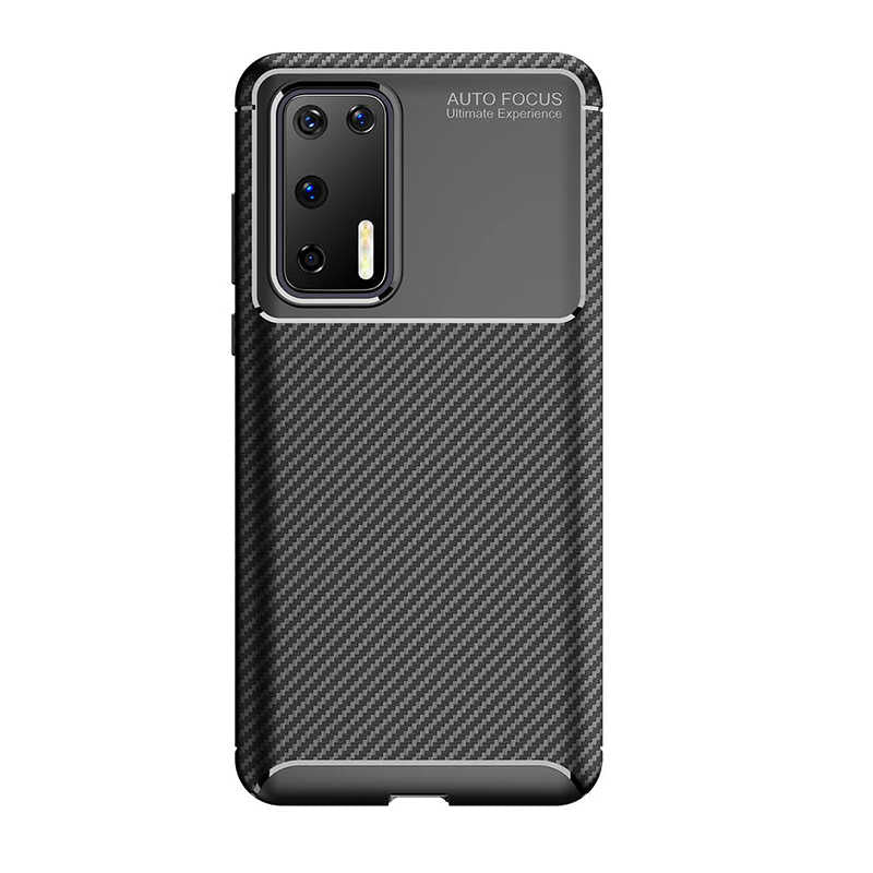 Huawei P40 Kılıf Zore Negro Silikon Kapak Kahverengi
