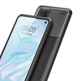 Huawei P40 Kılıf Zore Negro Silikon Kapak Kahverengi