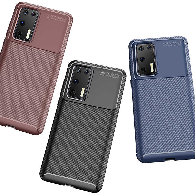 Huawei P40 Kılıf Zore Negro Silikon Kapak Siyah