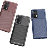 Huawei P40 Kılıf Zore Negro Silikon Kapak Kahverengi
