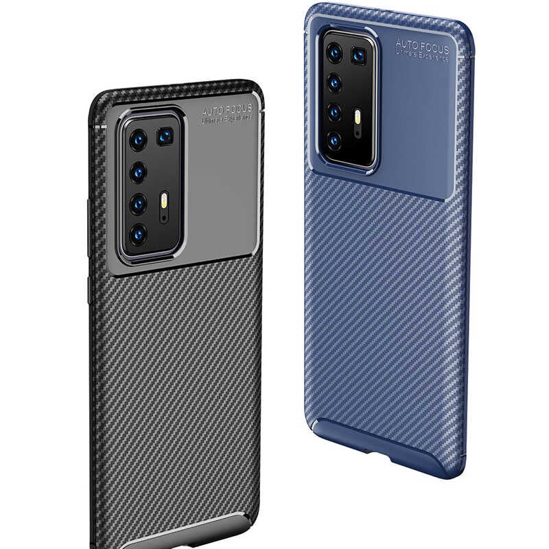 Huawei P40 Pro Kılıf Zore Negro Silikon Kapak Siyah